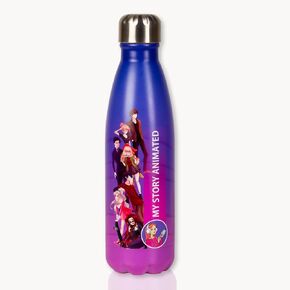 My Story Animated 17oz Stainless Steel Water Bottle with Strap & Stickers - Vacuum Insulated for Hot & Cold Drinks, BPA-Free & Leakproof