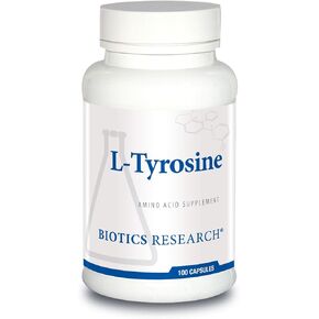 Biotics Research L Tyrosine 500 ملليغرام، دعم المزاج والذاكرة، يدعم استجابة الاسترخاء الشاملة، ويدعم وظيفة الغدة الدرقية. 100 كبسولة in Kuwait