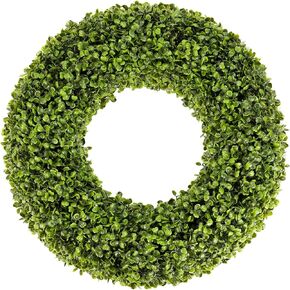 20inch Boxwood Wreath, Front Door Wreath Boxwood, Wreath for Front Door Clearnce, Wreaths for Front Door Farmhouse Door Wreath Outdoor Indoor for All Seasons Decor