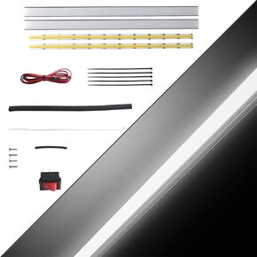 FYSETC Prusa MK4 LED Light Kit - Dual Light Bar 24V - 3D Printer Lamp Strip: Ultra Bright Upgrade Part Easy Install on Original MK4 CNC Frame Profile Connecting xBuddy Mainboard with Power Switch