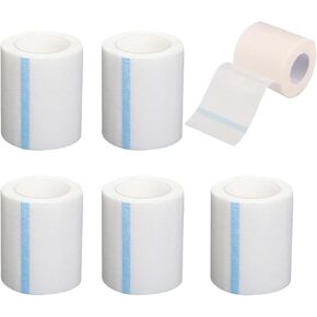 4 Rolls 3m Micropore Paper Tape 4 inch x 11yd, Hypoallergenic White Surgical Tape for Sensitive Skin, Wound First Aid Tape, Medical Tape Gentle Adhesion for Wound Care,Tubing, Breathable