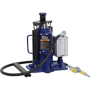 Tce 20 Ton (40,000 LBs) Pneumatic Air Hydraulic Car Bottle Jack,Heavy Duty Bottle Jack with Pump Handle for cas Repair,Blue,ATA92006U