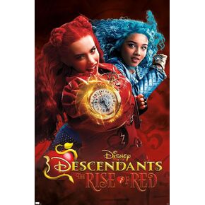 Trends International Disney Descendants: The Rise of Red - ملصق جداري زمني، 22.37 بوصة × 34.00 بوصة، نسخة غير مؤطرة