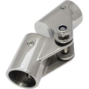 keehui 316 Stainless Steel Folding Swivel Connector Fitting for 3/4INCH Boat Hand Rail Tube/Pipe