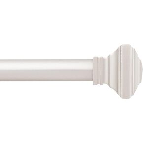 Kenney AZ71879 Ciara Square End Standard Decorative Window Curtain Rod, 48-86" Adjustable Length, Brushed Nickel Finish, 5/8" Diameter Steel Tube in Kuwait