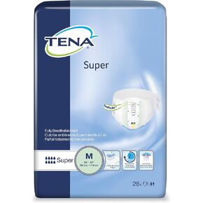 Tena Ultra Brief Adult, Night/Super Medium 34-47, 56 ea