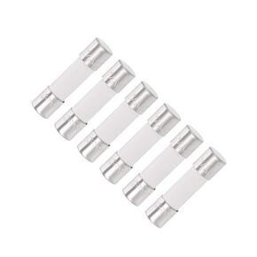 uxcell Ceramic Cartridge Fuses 4A 250V 5x20mm Slow Blow Replacement for Stereo Audio Alarm Amplifier Ceramic 6pcs
