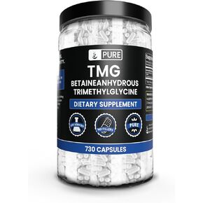 PURE ORIGINAL INGREDIENTS TMG Trimethylglycine (730 Capsules) Betaine Anhydrous, No Magnesium Or Rice Fillers, Always Pure, Lab Verified in Kuwait