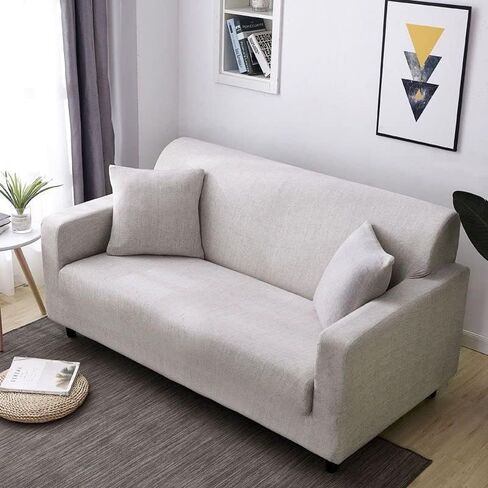Universal Sofa Cover, Protect Your Furniture with All-Inclusive Cushion, Elastic Sofa Slipcover for Four Seasons, Beautiful Printed Design (BB,1 Seater 90-140cm) in Saudi Arabia