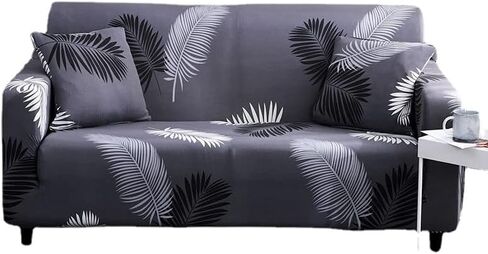 Universal Sofa Cover, Protect Your Furniture with All-Inclusive Cushion, Elastic Sofa Slipcover for Four Seasons, Beautiful Printed Design (BB,1 Seater 90-140cm) in Saudi Arabia