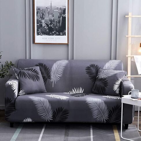 Universal Sofa Cover, Protect Your Furniture with All-Inclusive Cushion, Elastic Sofa Slipcover for Four Seasons, Beautiful Printed Design (BB,1 Seater 90-140cm) in Saudi Arabia