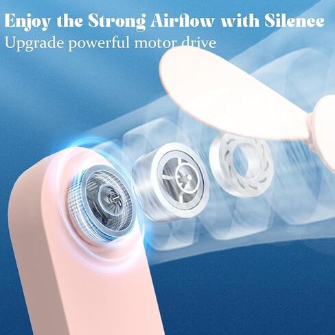 JSQBD Foldable Handheld Fan Pink-1 in Saudi Arabia
