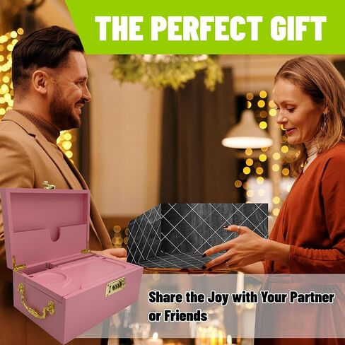 Large Bamboo Box with Lock & Accessories,Wooden Locking Storage Box with Tray, Storage Wood Box and Accessories with Handle, Storage Box Set with Combination Lock in Saudi Arabia