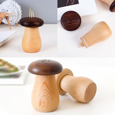 Mushroom Toothpick Dispenser, Holds & Dispenses Toothpicks, Cute Kitchen Decor Gift,Cute Mushroom Toothpick Holders Toothpick Holder in Saudi Arabia