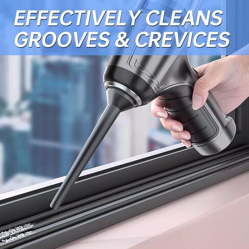 مكنسة كهربائية صغيرة محمولة للسيارة من توموروتيك، 3 في 1 لإزالة الغبار، منفاخ هواء ومضخة يدوية بمحرك بدون فرش 9000PA وTypeC، مكنسة كهربائية محمولة للوحة مفاتيح السيارة قابلة لإعادة الشحن للمنزل والمكتب in Kuwait