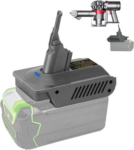 محول URUN V7/8 لبطارية ليثيوم Greenworks 40 فولت تتحول إلى بطارية مكنسة كهربائية محمولة Dyson V7/8 متوافقة مع V7 V8 المطلق V7 V8 Animal V7 V8 Motorhead Pro المزيد من وقت الطاقة in Kuwait