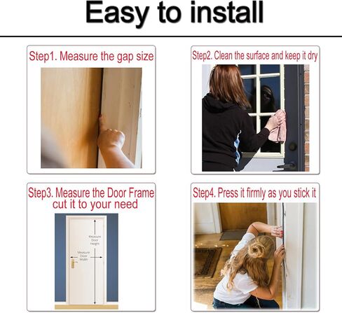 شريط عزل عازل للطقس الرغوي لإطار الباب والنافذة، لفافة مطاطية عالية الكثافة، ذاتية اللصق، فجوة كبيرة جدًا (1/2 بوصة عرض × 1/8 بوصة طول × 32 قدم، أسود) in Kuwait