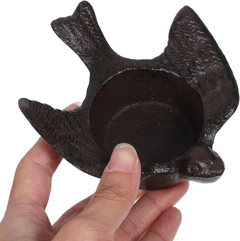 Abaodam الشاي ضوء شمعة حامل الحديد الطيور شمعة حامل الحديد المطاوع شمعة حامل شمعة صينية خمر شمعدان جدار شمعة حامل طويل القامة شمعة حامل جدار السنانير ديكور المنزل ديكور in Kuwait