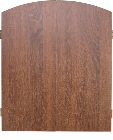 مجموعة خزانة Unicorn Oxford Dartboard - لوح ذو شعيرات بالحجم الرسمي - حلقة أرقام معدنية قابلة للتدوير - لوح سيزال ذاتي الشفاء - أسلاك مقسمة معدنية مستديرة - خزانة مصقولة سوداء مع حماية للحائط in Kuwait