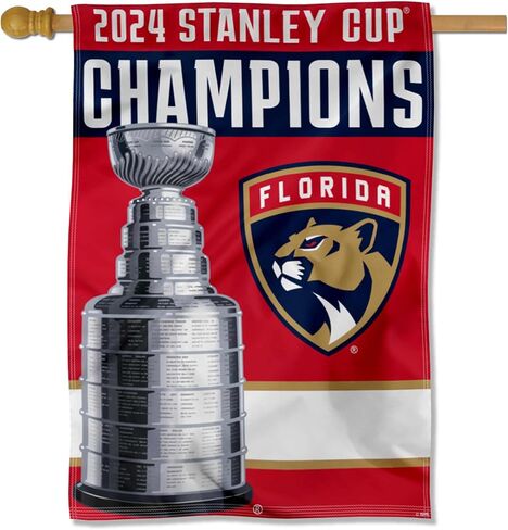 Florida Panthers 2024 Stanley Cup Champions Banner Flag in Saudi Arabia