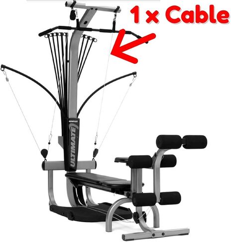 كابل LAT بديل للياقة البدنية من TreadLife (56 بوصة) | متوافق مع صالات الألعاب الرياضية Bowflex Ultimate (1 × كابل) in Saudi Arabia
