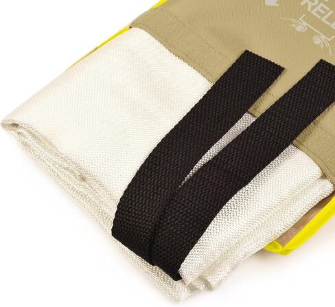 بطانية حريق 1 قطعة 40in * 40in بطانية حريق للطوارئ مصنوعة من مواد غير قابلة للاحتراق بطانية حريق للمنزل والمطبخ والسيارة والمدفأة والشواية. in Kuwait