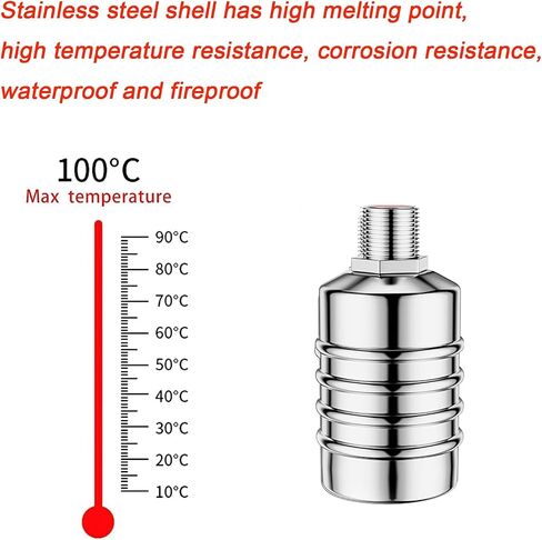 Fully Automatic Water Level Control Float Valve, 304 Stainless Steel Float Valve, 1/2 "to 3/4" Water Float Valve, Automatic Water Level Controller for Water Tanks And Livestock Tanks in Saudi Arabia