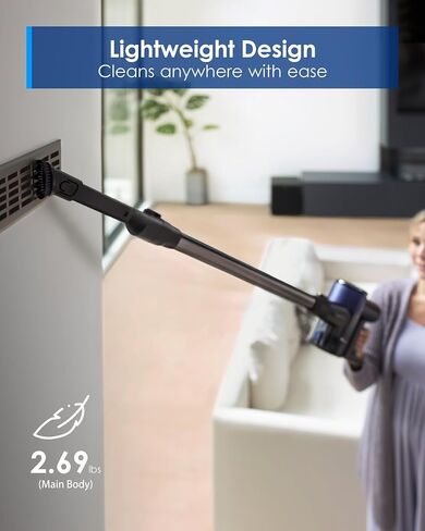 مكنسة كهربائية لاسلكية Tineco Pure ONE Station مع قاعدة غبار أوتوماتيكية سعة 3 لتر، مكنسة كهربائية ذكية ذات شفط قوي وخفيفة الوزن، فرشاة ZeroTangle للأرضيات الصلبة والسجاد وشعر الحيوانات الأليفة، باللون الأبيض in Kuwait