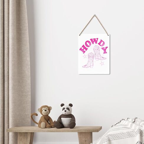 Coquette Preppy Western Room Decor, Western Cowgirl Wood Hanging Sign, Western Cowgirl Room Art Wall Decor, Girl Teen Bedroom Door Wooden Slogan Hanging Sign 8x10 Inch in Saudi Arabia