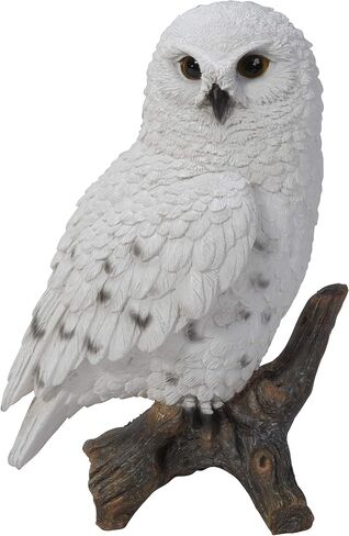 Pacific Giftware 6.7" Tall Realist Look Snow Owl Standing Resin Figurine Statue in Saudi Arabia