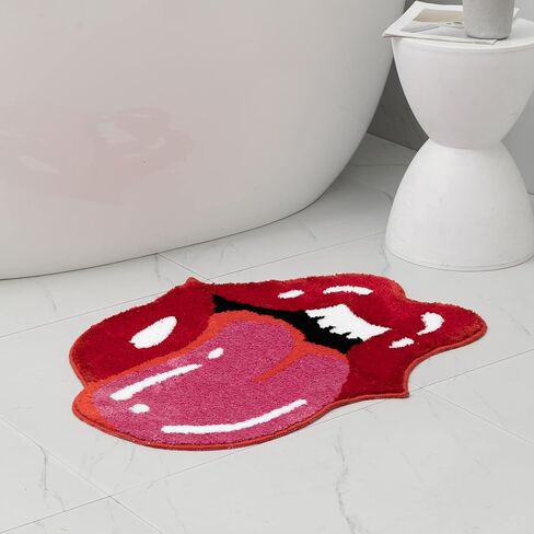 Cute Absorbent Bath Mat for Bathroom, Non Slip Soft Leopard Bath Rug, 20" x 31" in Kuwait