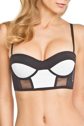 Color Block Mesh Sports Bra in Saudi Arabia
