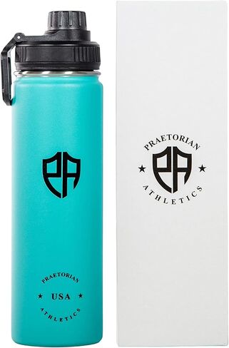 24 Oz Stainless Steel Thermal Insulated Hot/Cold Water Bottles To Keep Any Drink Hot For 12 Hours & Cold For 24 Hours - Gym Water Bottles For Men & Women - Mens Thermal Water Bottle (Cooled Blue) in Saudi Arabia