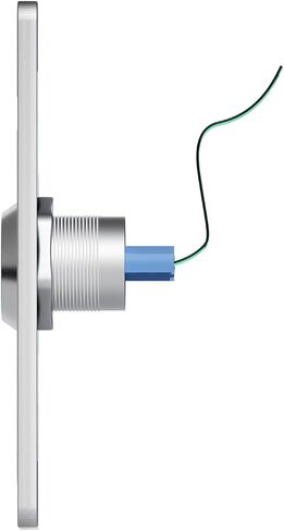 Push to Exit Button，4.53''L x 1.57'' W Stainless Steel Door Bell Type Round Request to Exit Button for Door Access Control with LED Light NC COM and NO Output in Saudi Arabia