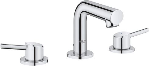 GROHE 20572001 Concetto، صنبور حمام واسع الانتشار مقاس 8 بوصة بمقبضين مقاس S 1.2 جرام في الدقيقة، كروم in Saudi Arabia
