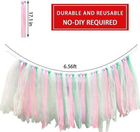 2 PCS Tulle Chair Cover Chair Sashes Tutu Chair Skirt Slipcovers Party Decoration for Bridal Shower Wedding (Dark Pink) in Saudi Arabia