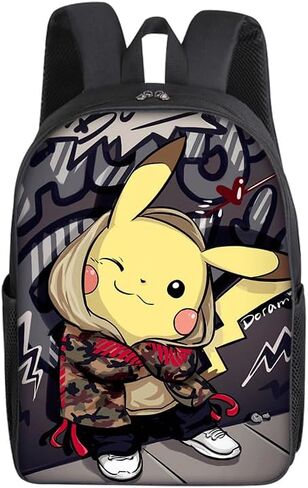 Cartoon Backpack 16-Inch Double-Layer Large-Capacity, Laptop Backpack, Leisure Travel Backpack -A in Saudi Arabia
