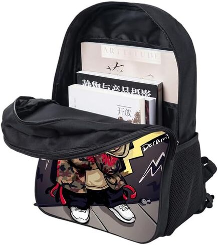 Cartoon Backpack 16-Inch Double-Layer Large-Capacity, Laptop Backpack, Leisure Travel Backpack -A in Saudi Arabia