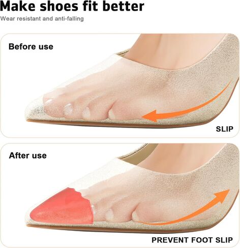 GLEAVI 2 Pairs Shoe Filler: Toe Filler Inserts - Shoe Inserts to Make Shoes Smaller for Women Kids in Saudi Arabia