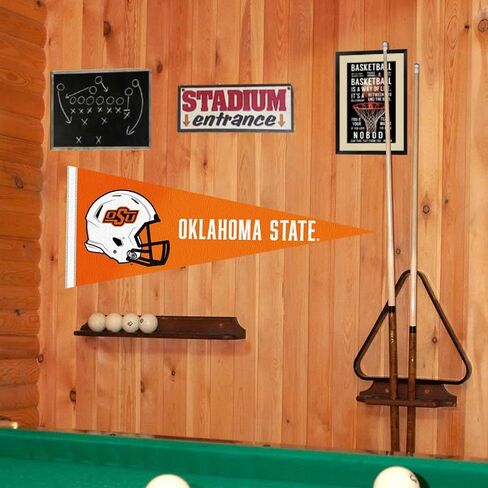 Oklahoma State Football Helmet Pennant in Saudi Arabia