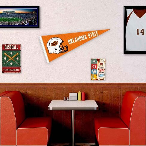 Oklahoma State Football Helmet Pennant in Saudi Arabia