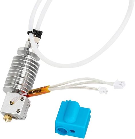 مجموعة V5 J-Head Hotend مع فوهة 0.4 مم + جورب سيليكون بركان V5، مجموعة بثق رأس طباعة سبائك الألومنيوم 1.75 مم خيوط ثلاثية الأبعاد بديلة للطابعة متوافقة مع Anycubic Vyper Hotend 24V 40W in Kuwait