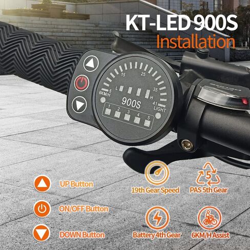 دراجة كهربائية دراجة LED عرض KT LED-900S 36 فولت 48 فولت E الدراجة عرض مباريات تحكم ل Ebike اكسسوارات أجزاء in Saudi Arabia