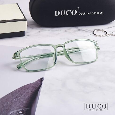 DUCO Blue Light Blocking Glasses Superlight Eyeglasses Frame Anti Blue Ray Computer Gaming Glasses 306 in Saudi Arabia