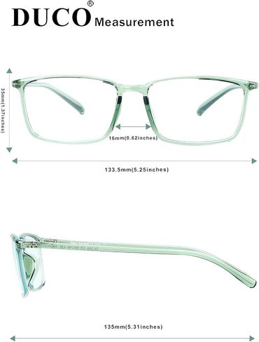 DUCO Blue Light Blocking Glasses Superlight Eyeglasses Frame Anti Blue Ray Computer Gaming Glasses 306 in Saudi Arabia