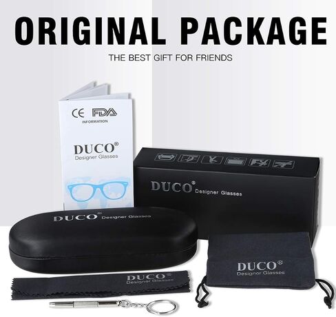 DUCO Blue Light Blocking Glasses Superlight Eyeglasses Frame Anti Blue Ray Computer Gaming Glasses 306 in Saudi Arabia