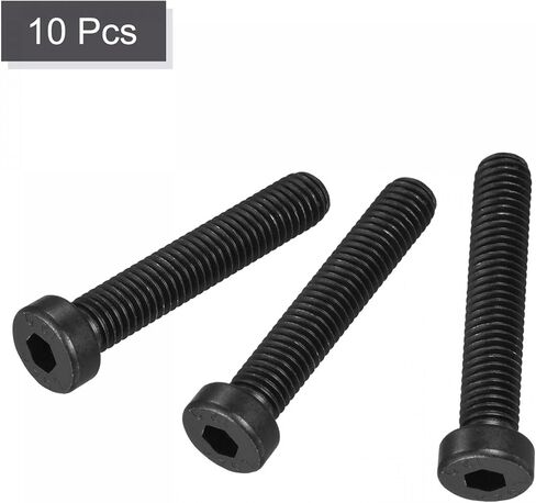 Uxcell M4x16mm عرافة المقبس رقيقة غطاء الرأس مسامير الربط 12.9 درجة الكربون الصلب 20 قطعة in Saudi Arabia