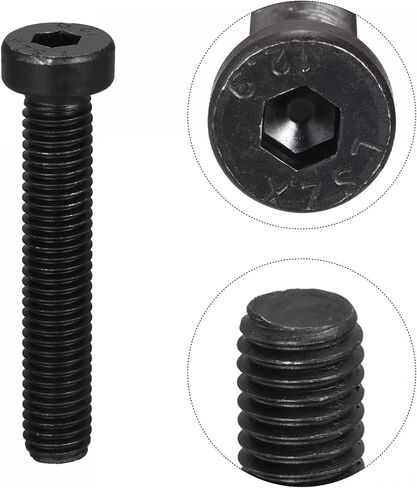 Uxcell M4x16mm عرافة المقبس رقيقة غطاء الرأس مسامير الربط 12.9 درجة الكربون الصلب 20 قطعة in Saudi Arabia