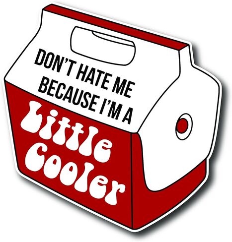 Biznet- Little Cooler، لا تكرهني فقط لأنني Little Cooler ملصق مضاد للماء | سيارات شاحنات فانس جدران كمبيوتر محمول | 5.5 بوصة | بي إن بي-490 in Kuwait