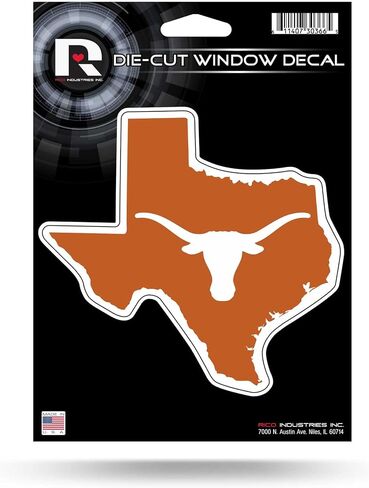 Texas Longhorns Decal - State Shaped Decal - 5" x 6" in Saudi Arabia